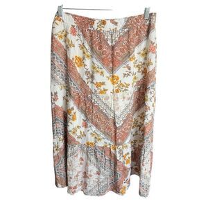 Matilda Jane Good Hart GH Rayne Womens Floral Print Skirt L Prairie Cottagecore